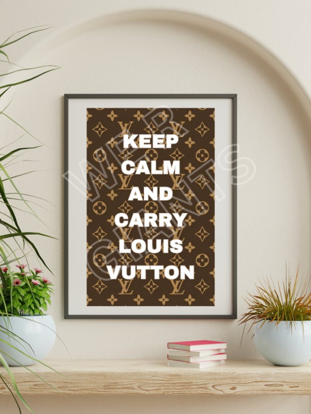 KEEP CALM AND CARRY LOUIS VUITTON ART PRINT 11X17